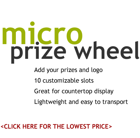 Details for the Micro Prize Wheel